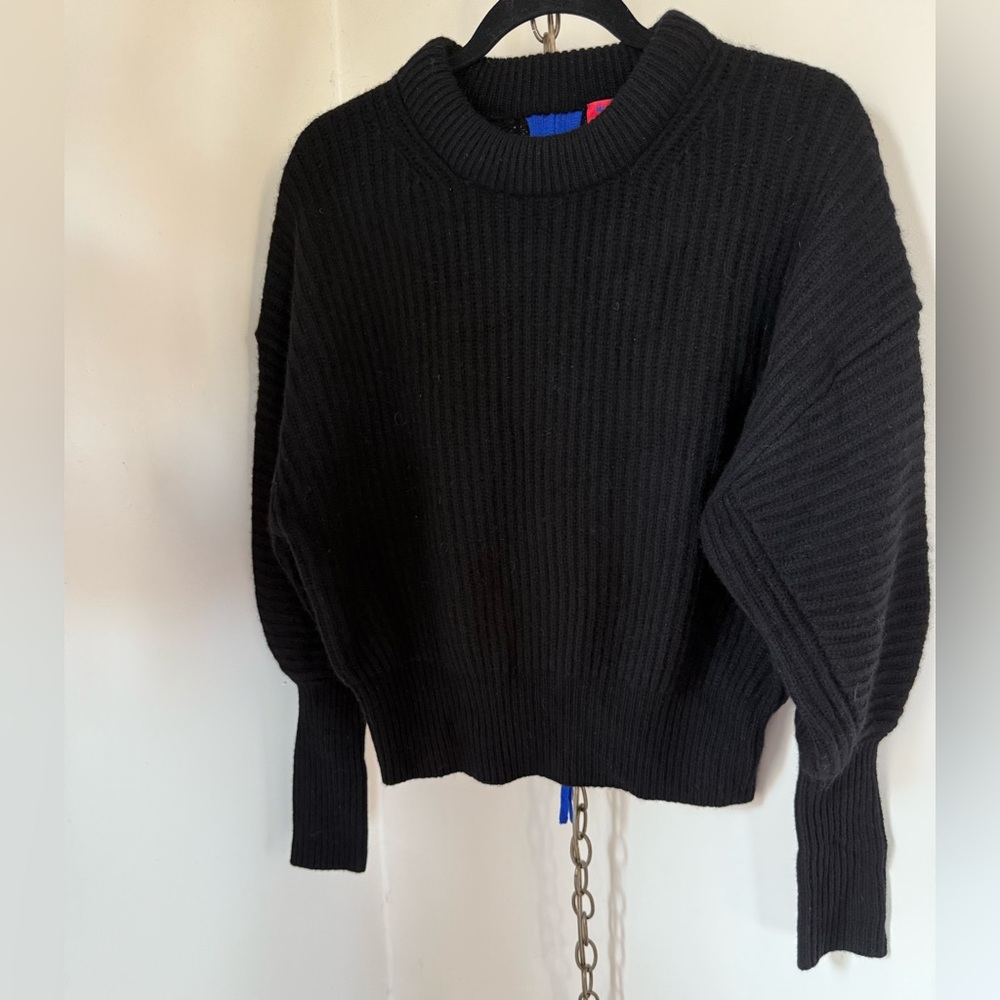 NWOT NO NAME x NAKED CASHMERE RARE Chloe CREWNECK SWEATER with back zipper.